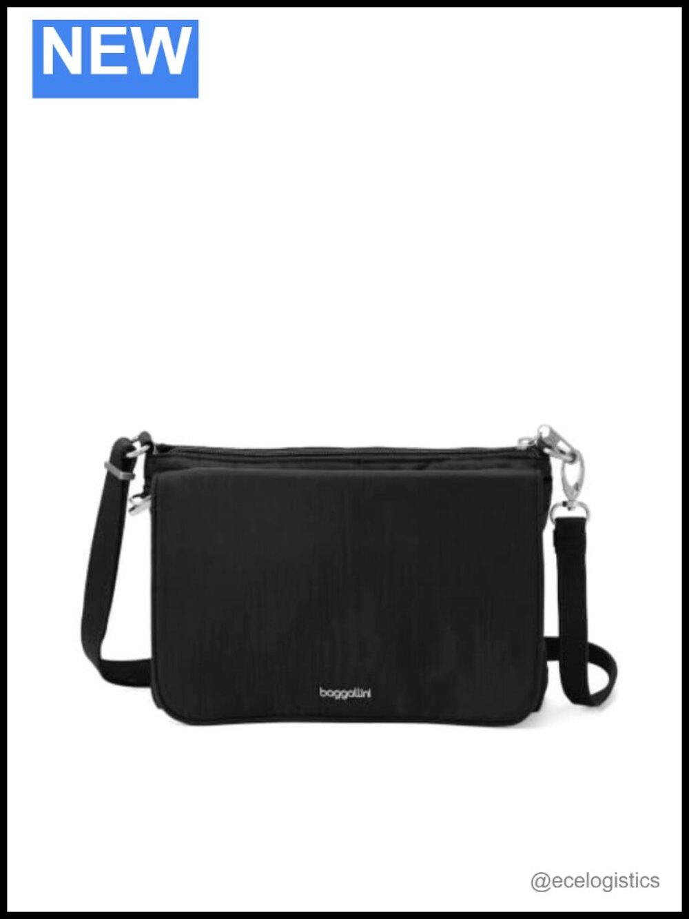 Nylon Anti-Theft Crossbody Bag with RFID Protection for Travel